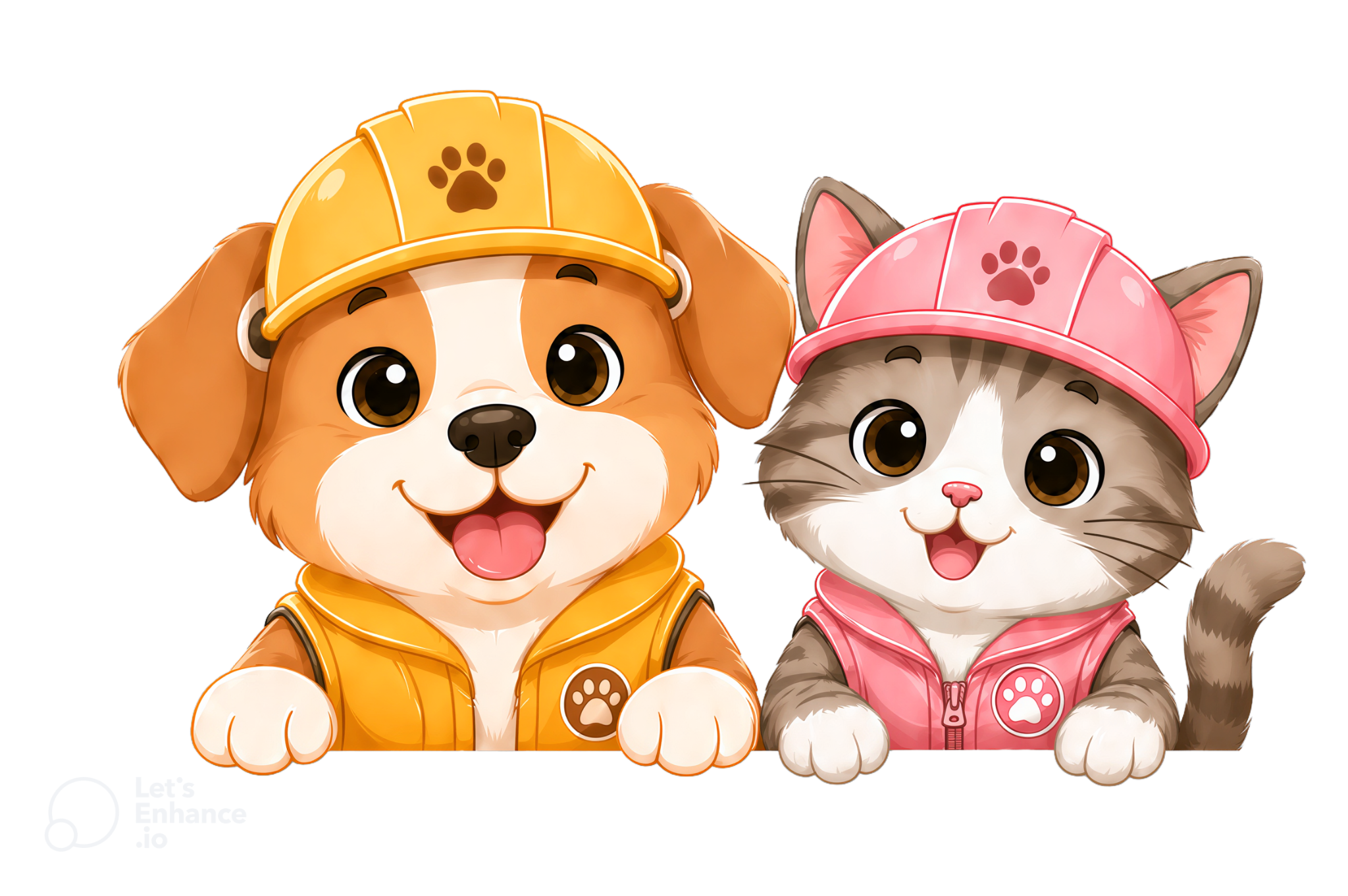 Dog and cat illustration